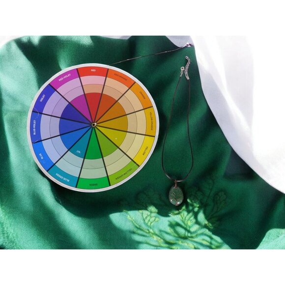 Green Aventurine Tree of Life Pendant Necklace Healing Crystal Jewelry 18" Cord - Picture 6 of 9